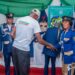 Congratulatory hand shake with Anambra State Commandant