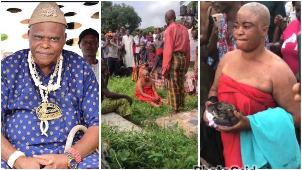 Wife of Eze-Ibom-Isii Caught Burying Charm at Palace of husband's successor 