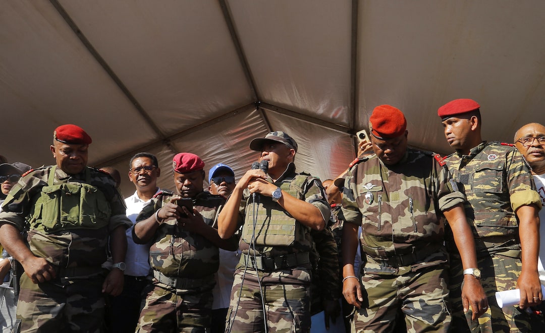 Madagascar military seizes power after youth protests over water, electricity, and corruption, as President Rajoelina goes to a safe location.